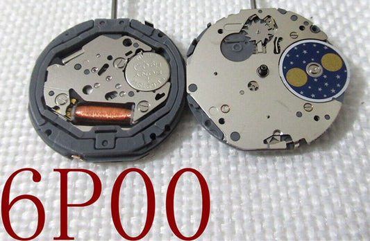 Miyota 6P00 quartz watch movement replacement part for accurate timekeeping and repair.