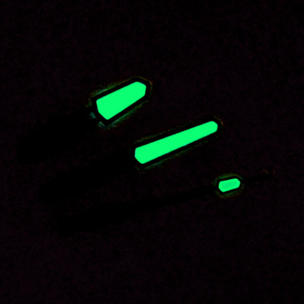 Green luminous watch hands with fashion candy color trim for NH35/NH36/4R/7S movement by Fashion Candy.