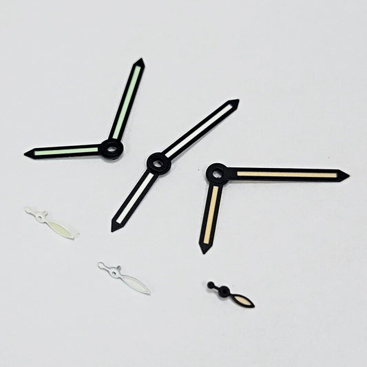 14 mm grüne Leuchtzeiger mit schwarzem Rand für ST3600/ST3620 ETA6497/6498 Uhrwerk