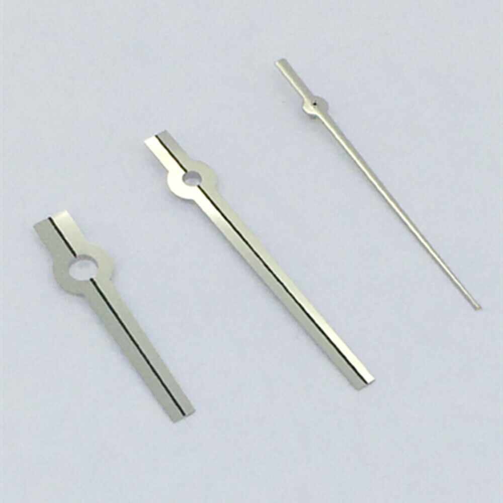 Silver-trimmed black watch hand for Asian 8215/2813/8205 movement, precision accessory.