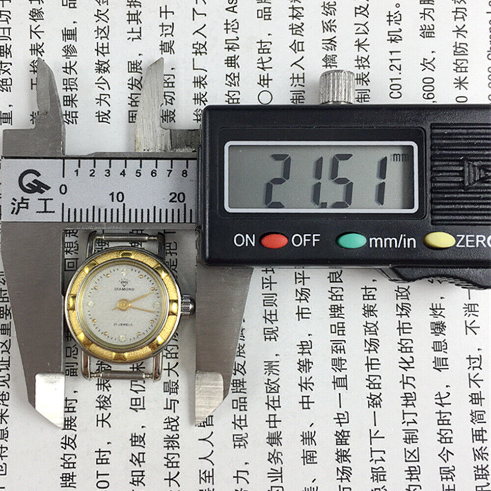 21mm SHANGHAI DIAMOND ladies watch with grey dial, manual movement, 17 jewels, elegant style.