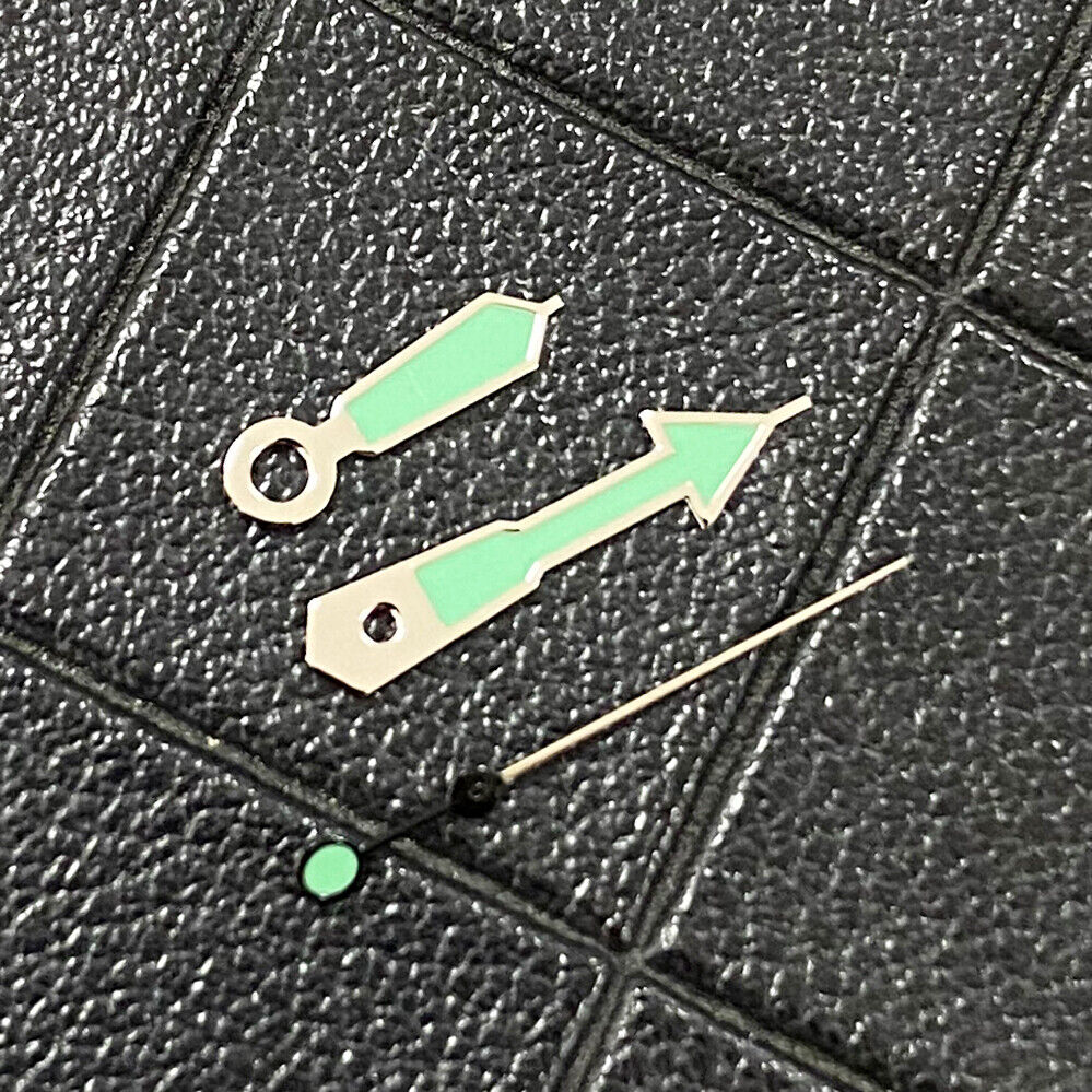 Multi-color silver trim luminous watch hands designed for NH35, NH36, 4R, and 7S movements.