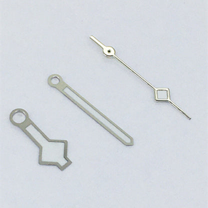 Silver trim green luminous watch hands compatible with Asian 8215/2813/8205 movement, enhancing precise timekeeping accuracy.