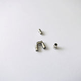 628BCT Assortment of 90PCS Brass Watch Crown Tube 18 Sizes Shapes 1 or 2 Steps