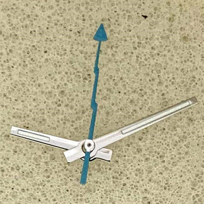 Green lume silver trim watch hands for Miyota 8215/821A, perfect for precise timekeeping upgrades.