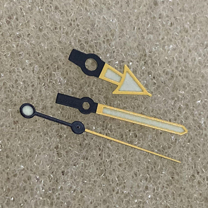 C3 green luminous watch hands with yellow trim for NH35/NH36/4R36 SKX007 movements