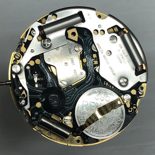 ISA 8172 Date At 6 watch with quartz movement, precision maintenance replacement by ISA brand.