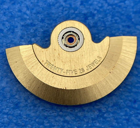 Golden rotor oscillating weight for PT5000 ETA2824 watch movement, compatible with various models.