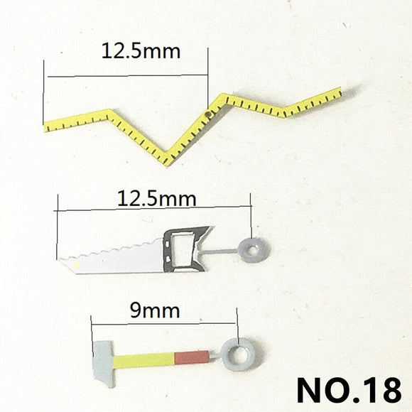 Saw Waved Ruler Irregular Fashion Watch Hands for Miyota 2035 Quartz Movement