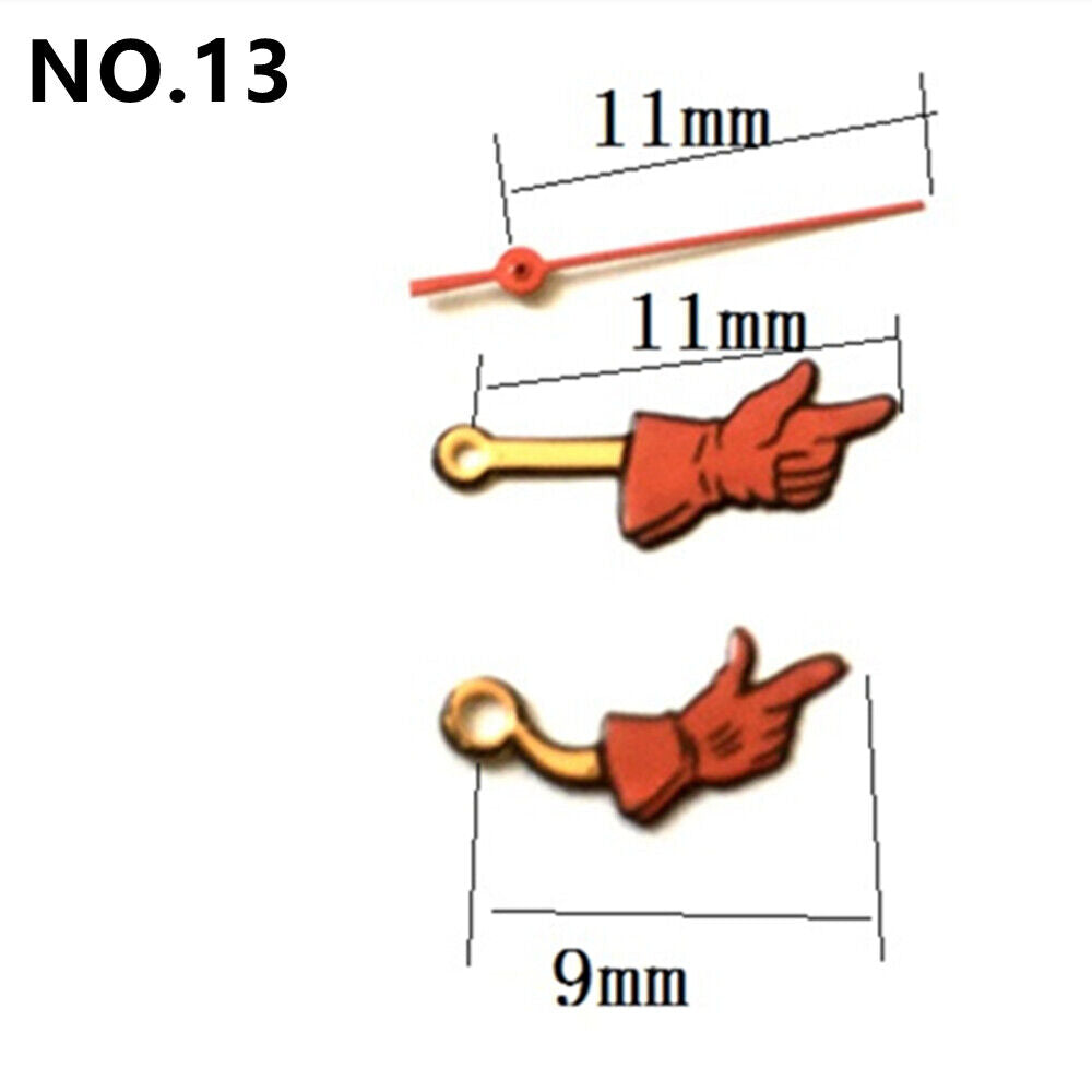 Gesture Sign Style irregular watch hands for Miyota 2035 quartz movement, stylish accessory.