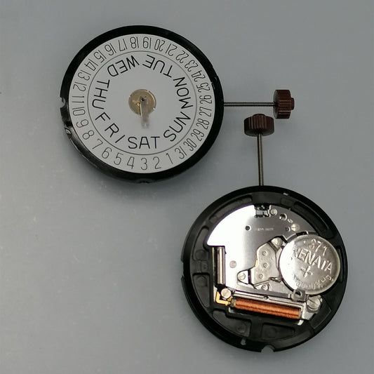 Ronda 517 Quartz Watch Movement Swiss Parts Day and Date At 6 Standard Height