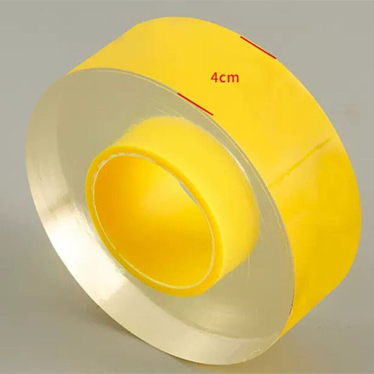 Transparent protective film for 4cm width silver watch band by New, guards against scratches.