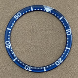39mm/32.2mm White Font Circular Arc Bevel Aluminum Watch Bezel Insert Watch Part