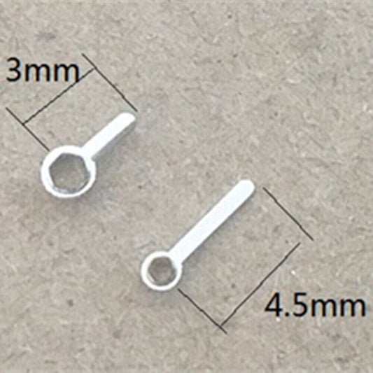 Aiguilles de montre argentées à 2 aiguilles pour mouvement à quartz ETA 901.001