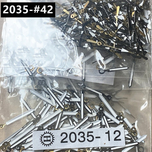 Lot de 100 aiguilles de montre argentées de 12 mm pour mouvement à quartz Miyota 2035