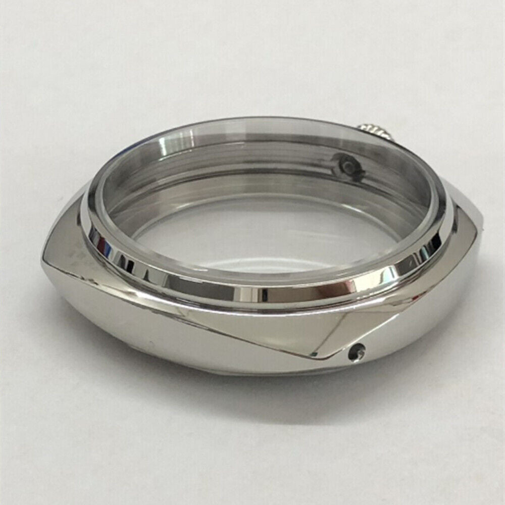45mm silver 316L watch case by Seagull, fits ST3600/ST3621 & ETA 6497/6498 movements, durable design.
