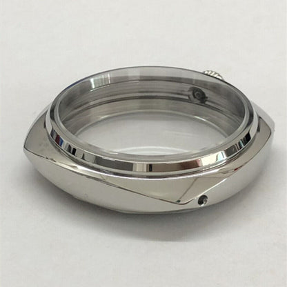 45mm silver 316L watch case by Seagull, fits ST3600/ST3621 & ETA 6497/6498 movements, durable design.