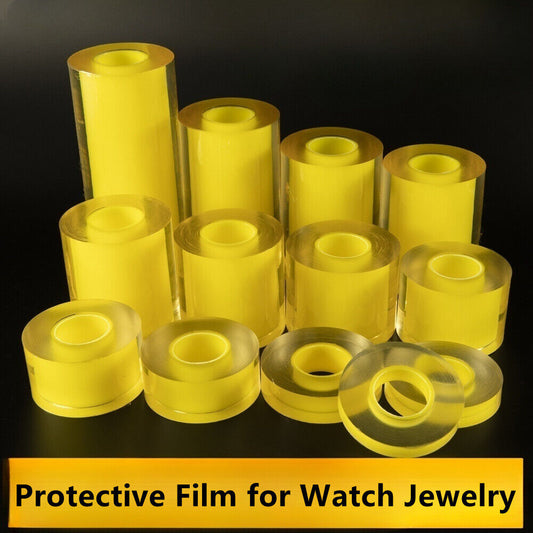 Film de protection transparent de 12 à 160 mm pour montres, bijoux, bracelets en cristal argentés