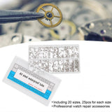 500pcs/box 20 Sizes Watch Case Tubes Waterproof Tubes Replacement Spare Parts