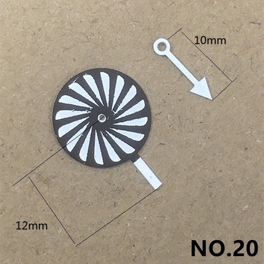 Lollipop-style irregular watch hands for Miyota 2035, enhancing fashion accessories with unique design.
