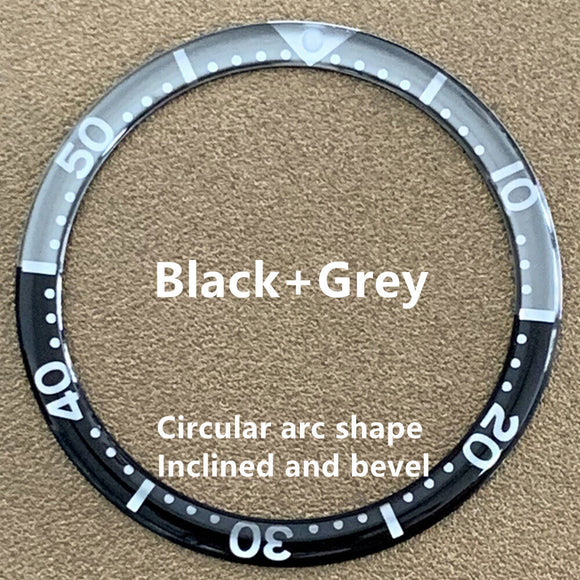 39mm/32.2mm Grey Graduation Circular Arc Bevel Aluminium Watch Bezel Insert