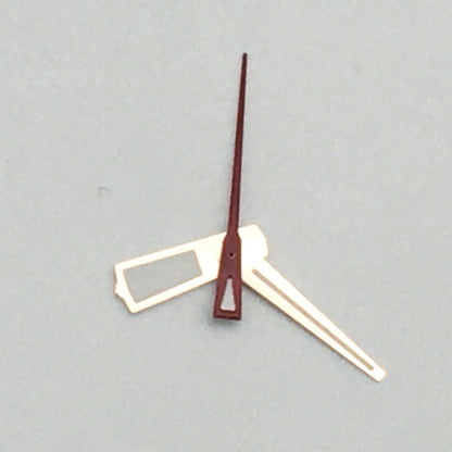 Green luminous watch hands with red second hand for NH35A/NH36A movement, precise and stylish accessories.