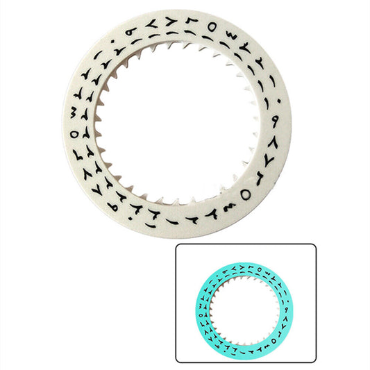 Blue Luminous White Background Arabic Font Disk Date Wheel for Miyota NH35 NH36