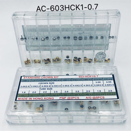 0.7/0.8/0.9 Hongkong Made Standard Watch Crown Kit Assortment for Watchmaker