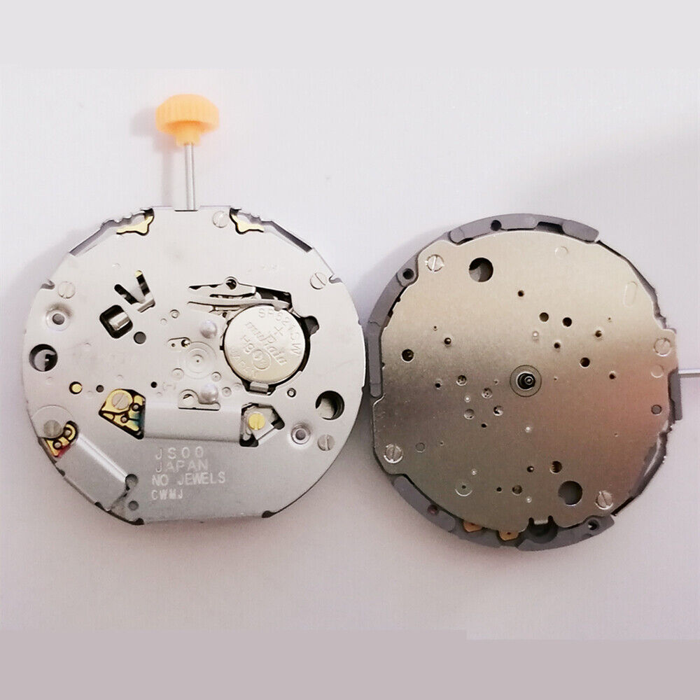 Miyota JS00 Japan Quartz watch movement featuring 3 hands with small seconds at 2, 6, and 10 o'clock positions