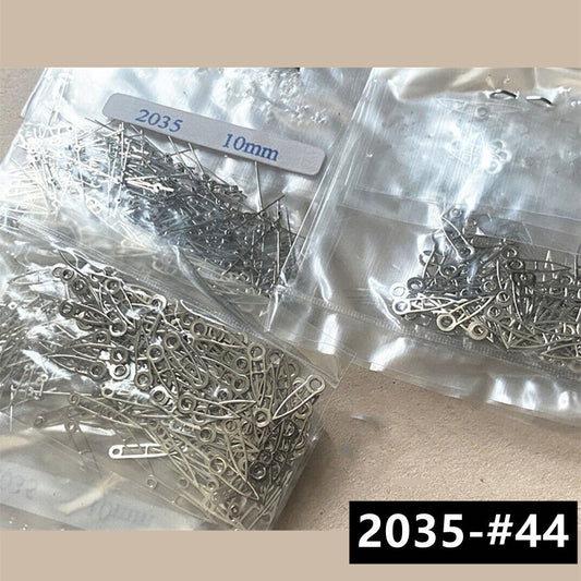 Lot de 100 aiguilles creuses de 10 mm pour montre à mouvement à quartz Miyota 2035