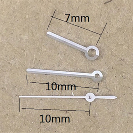 Aiguilles de montre rondes argentées de 10 mm pour mouvement à quartz Miyota 7T35