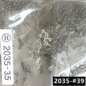 100 Sets 3.5mm Silver Second Hands Watch Hands for Miyota 2035 Quartz Movement