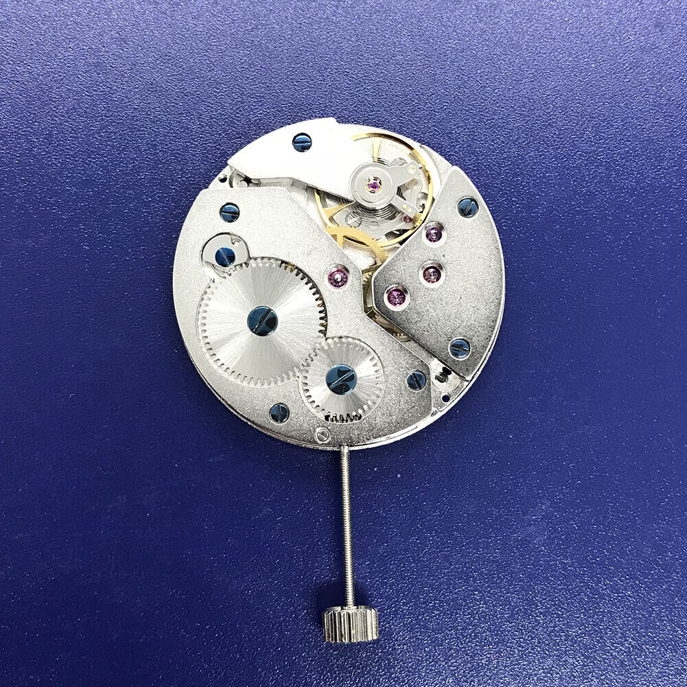 Chinese Seagull ST3621 mechanical watch movement with ETA 6498 style, second hand at 6 o'clock replacement part.