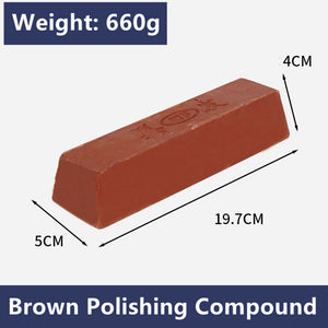 660g Brown Stainless Steel Polishing Compound Polishing Wax Jewelry Watch Repair