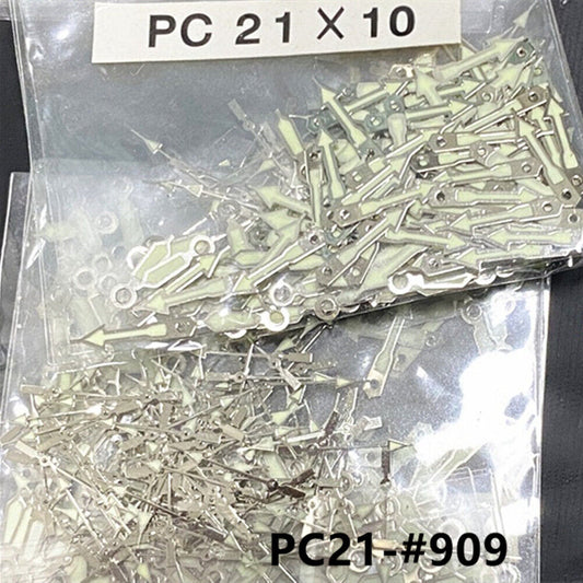 Lot de 100 aiguilles lumineuses vertes pour montre à quartz Hattori Epson PC21