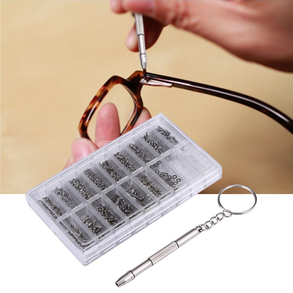 1000 Teile/satz Verschiedene Schrauben Muttern für Uhren Micro Brillen Sunglasse Spektakel