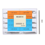 100pcs Alloy Watch Band Clasp Tube Friction Pin Pressure Bars Pins Rivet Ends