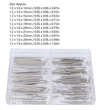 100pcs Alloy Watch Band Clasp Tube Friction Pin Pressure Bars Pins Rivet Ends