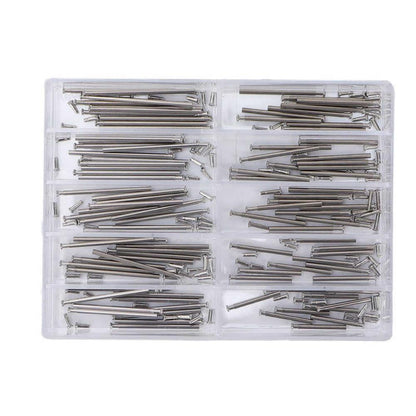 Lot de 100 fermoirs de bracelet de montre en alliage, tiges de friction, tiges de pression, extrémités de rivets