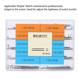 100pcs Alloy Watch Band Clasp Tube Friction Pin Pressure Bars Pins Rivet Ends