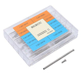 100pcs Alloy Watch Band Clasp Tube Friction Pin Pressure Bars Pins Rivet Ends