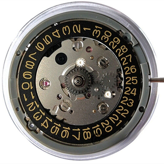 Japan NH34 Automatic Mechanical GMT Movement Golden Font Black Date Date@3