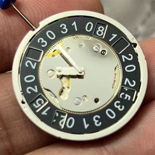 Ronda 5040B 5040.B Quarzuhrwerk, Schweizer Teile, Uhrwerk, schwarzes Datumsrad