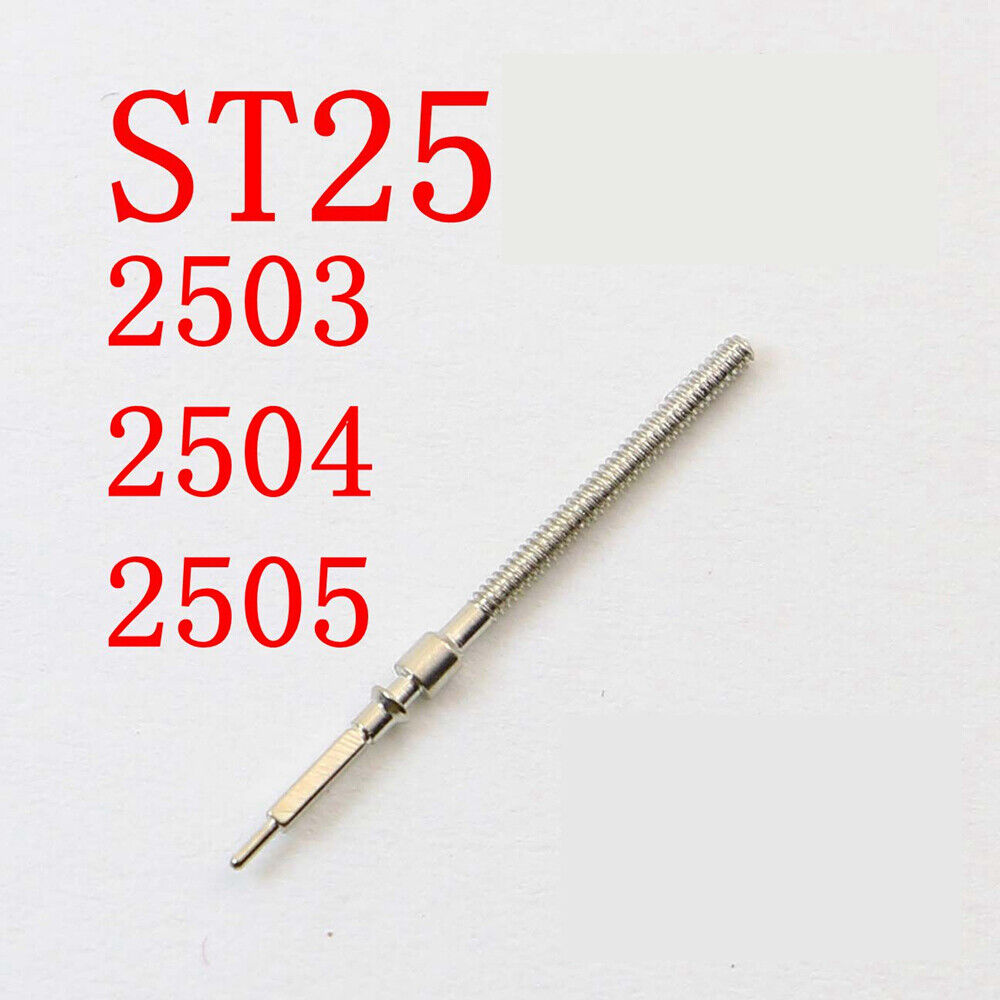 Watch winding stem for Seagull ST25 movement, compatible with models 2503, 2504, 2505.