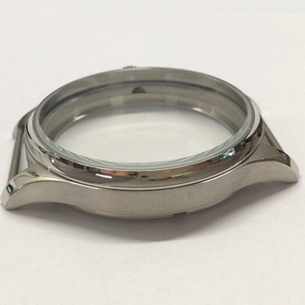 44mm 316L stainless steel watch case with crystal for Seagull ST3600 and ETA 6497 mechanical movements.