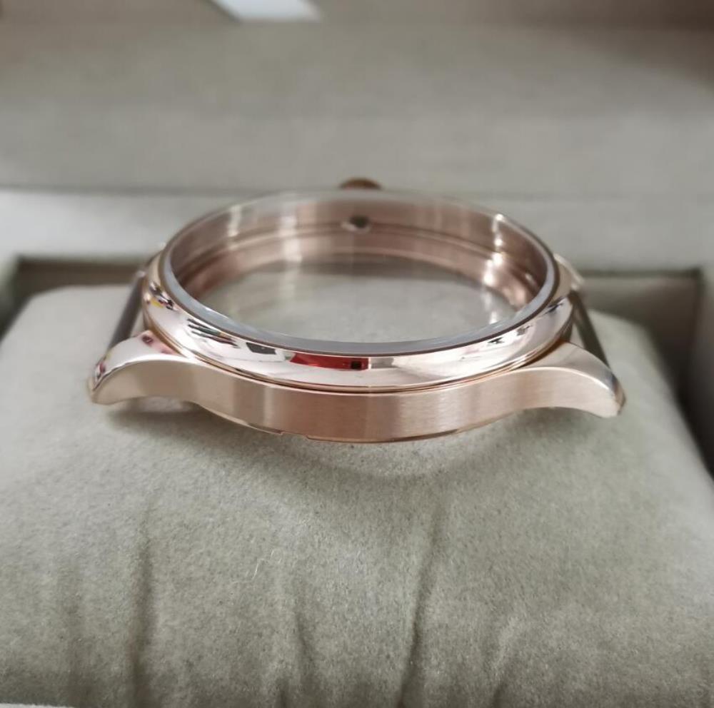 44mm 316L stainless steel watch case with sapphire crystal, fits Seagull ST3600/ST3621 & ETA6497/6498 movements.