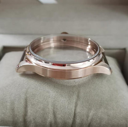 44mm 316L stainless steel watch case with sapphire crystal, fits Seagull ST3600/ST3621 & ETA6497/6498 movements.