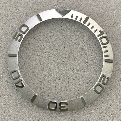 38 mm/30,8 mm Silber Konvex Charakter SUB Stahl Uhr Lünette Einsatz Uhr Teile