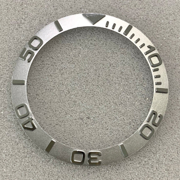 38mm/30.8mm Silver Convex Character SUB Steel Watch Bezel Insert Watch Parts