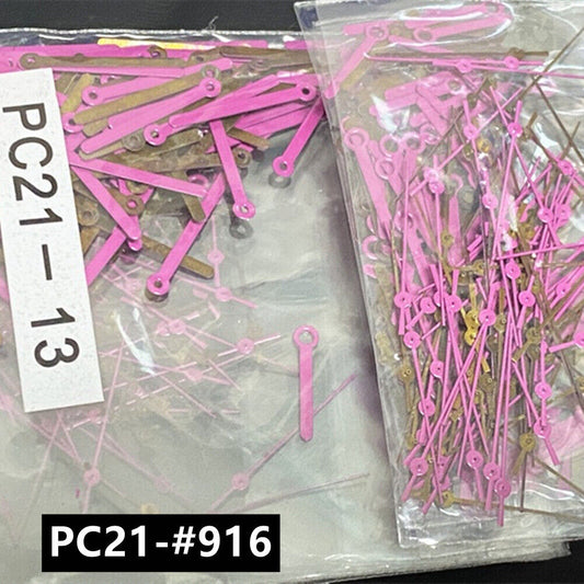 Lot de 100 aiguilles roses de 13 mm pour mouvement à quartz Hattori Epson PC21